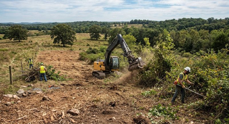 Easement Land Clearing in Cumming, GA