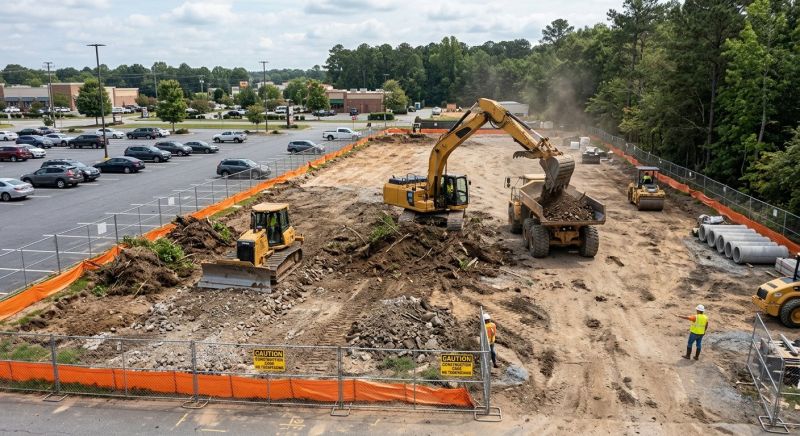 Parking Lot Site Preparation in Marietta, GA